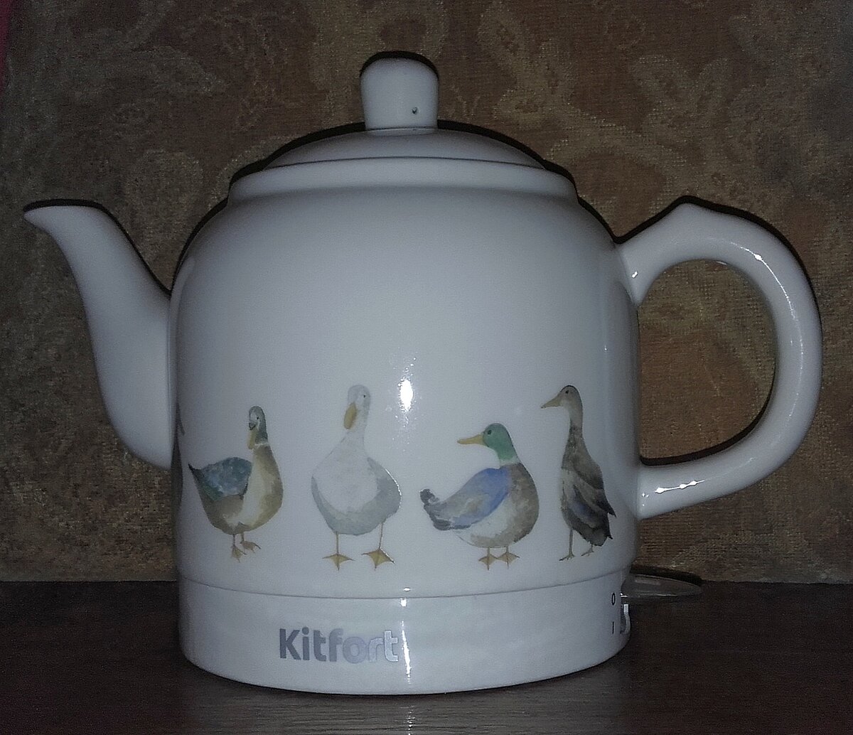 Мой чайник Kitfort KT-691-2 электрический керамический!