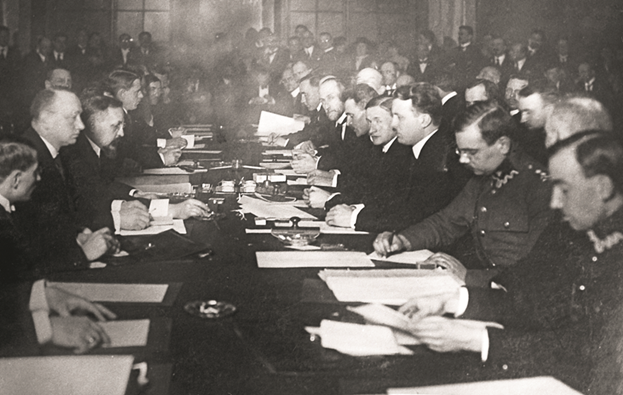 Подписание Рижского мирного договора. 18 марта 1921 года