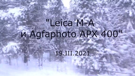 С.В. Савельев. Leica M-A и Agfaphoto APX 400 - [20210319]
