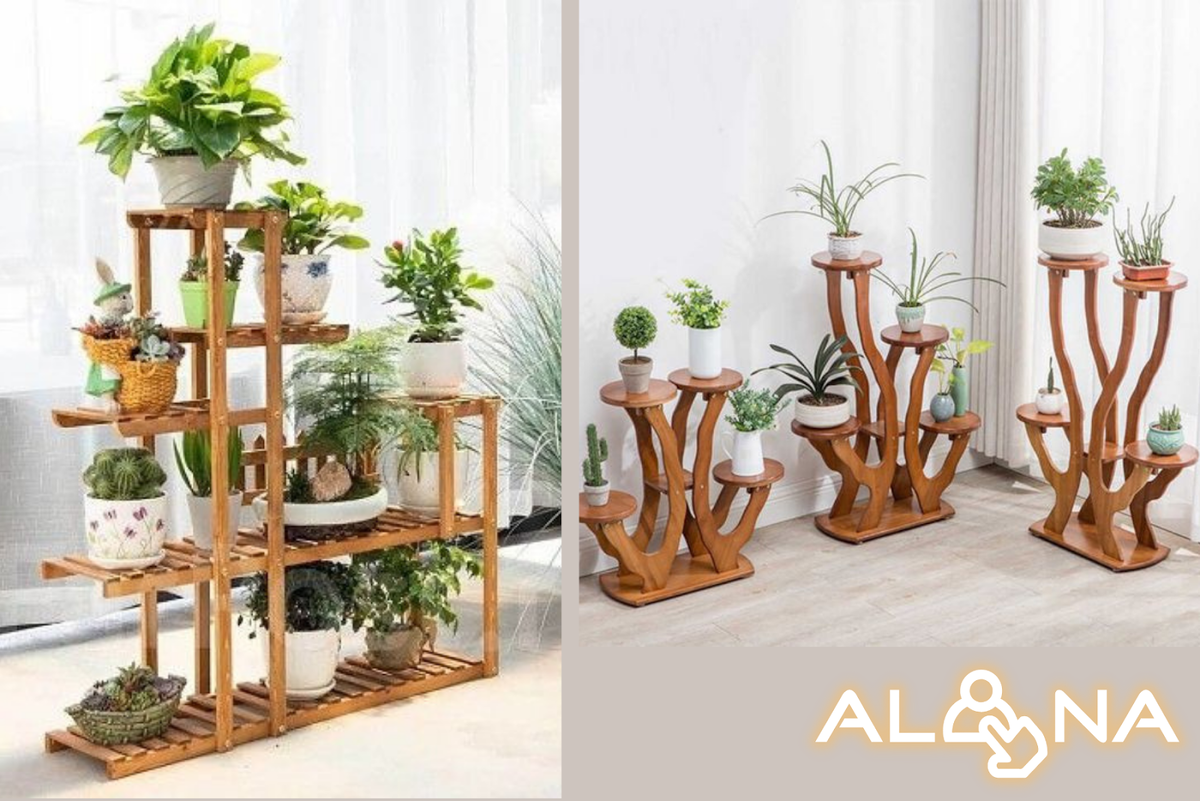 Купить подставки для цветов из дерева ➩ GreenDecor ☎️ 