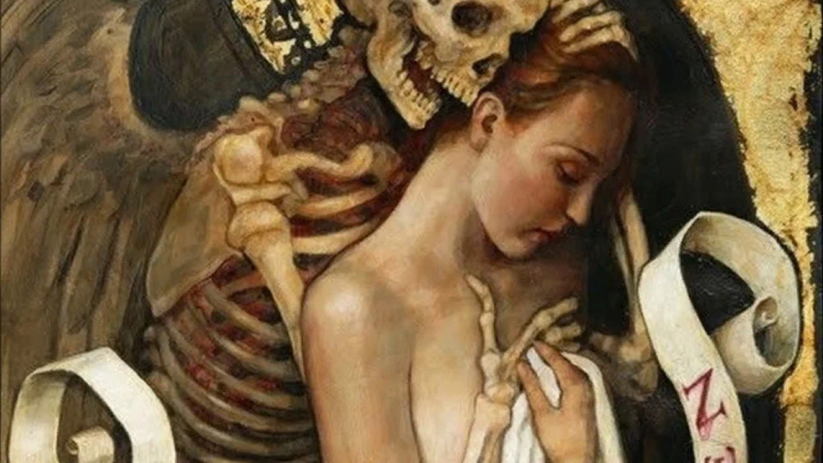 Танатос фрейд. &quot;death and the maiden&quot;, elna borch. “death and the lady”, 1906. эрос и танатос художник. танатос в живописи.