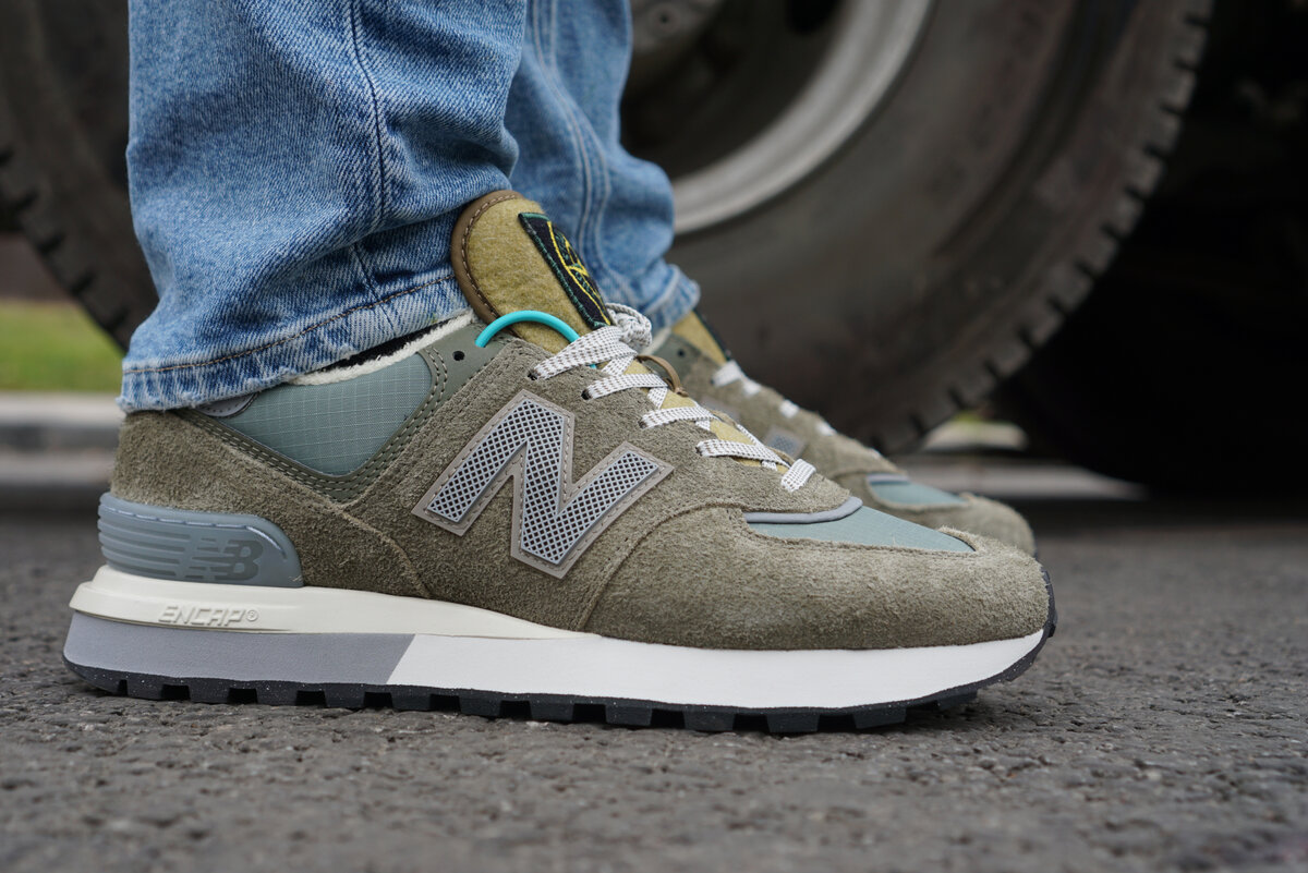 Кроссовки коллаборации new balance 574 и stone island, которые я заказал на...