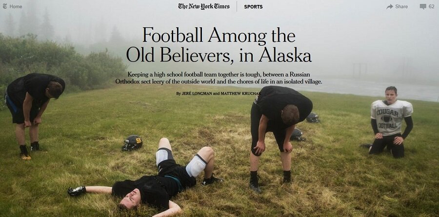 Команда русских староверов на Аляске