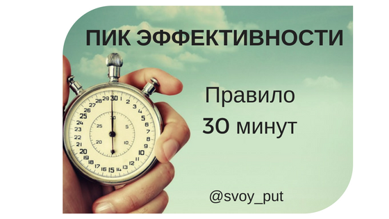 Включи 30 минут. Правило 30 минут. Пик эффективности. Правило 30 минут для мужчин. Правило 30 минут в день.