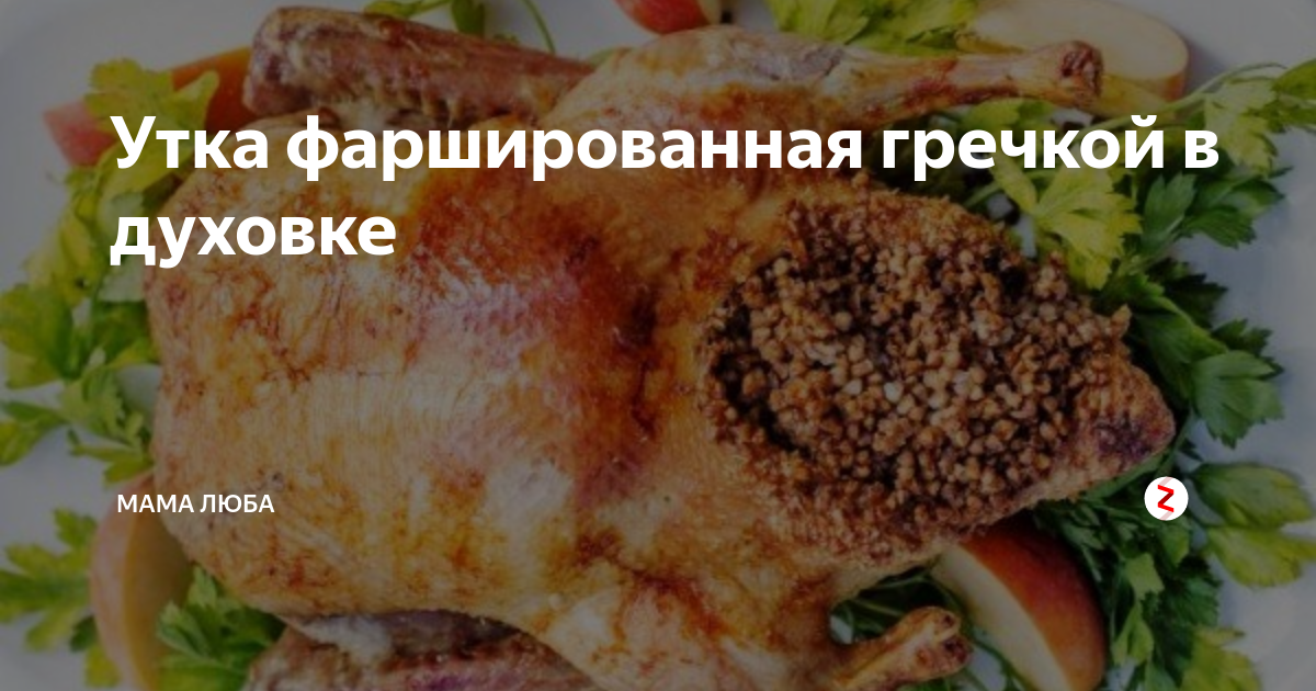 Утка, фаршированная гречкой с грибами рецепт – Европейская кухня: Основные блюда. «Еда»