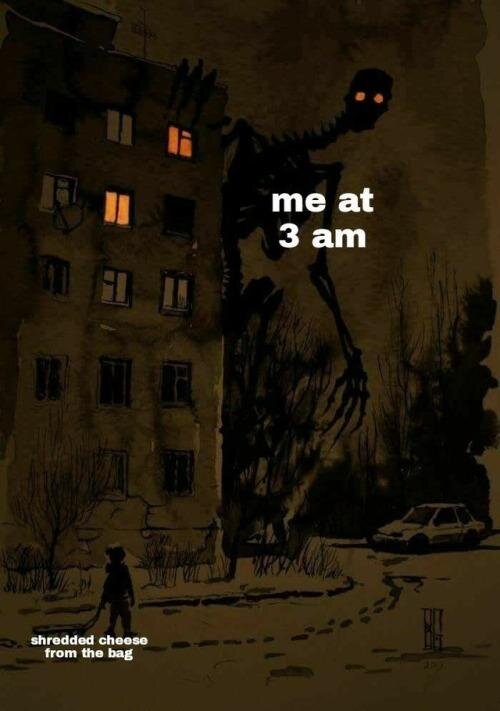 «Я в три утра»
«Тёртый сыр в пакете»