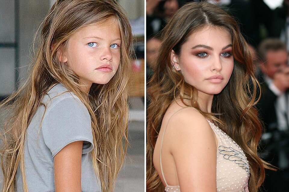   Слева: Тилан Блондо снимается для журналов с четырех лет. Справа: Тилан на Каннском кинофестивале в мае этого года.Фото: EAST NEWS  Изменить размер текста: 