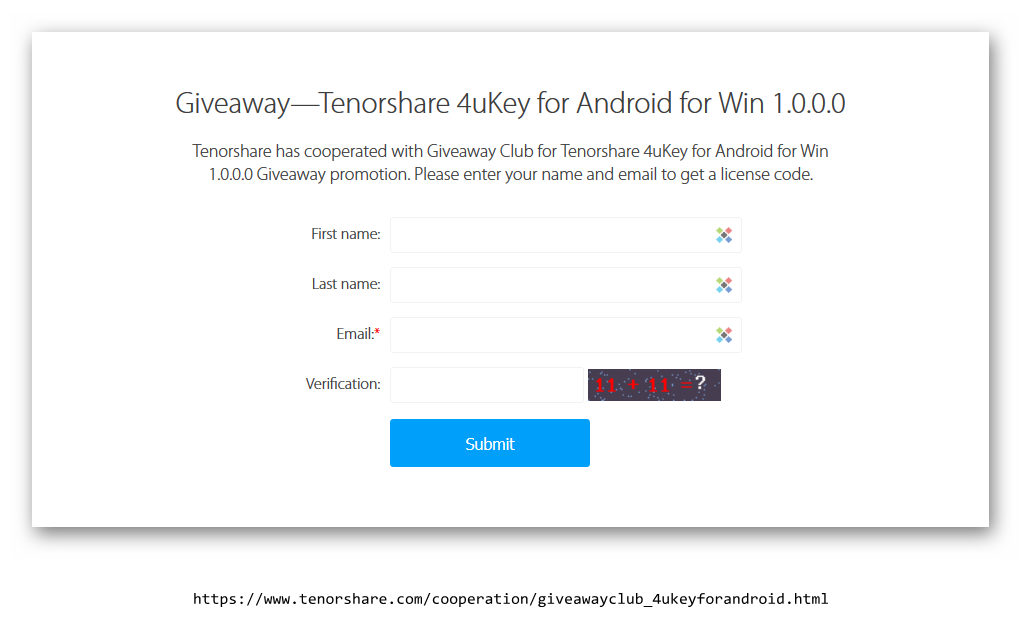 Код активации tenorshare 4ukey