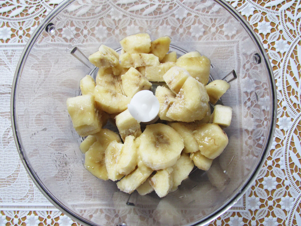 Мороженое из банана и сгущенки