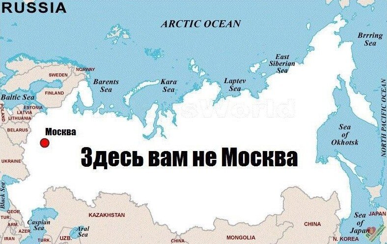 Москва карта россии