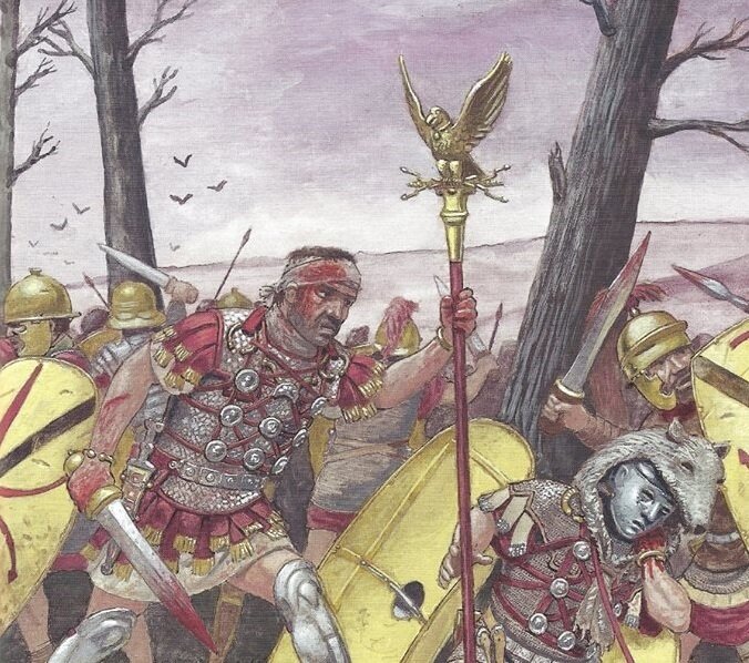 Военная история Рима пестрит подвигами легионеров со штандартом в руках. Сам Цезарь неоднократно хватал аквилу, чтобы вдохновить простых бойцов