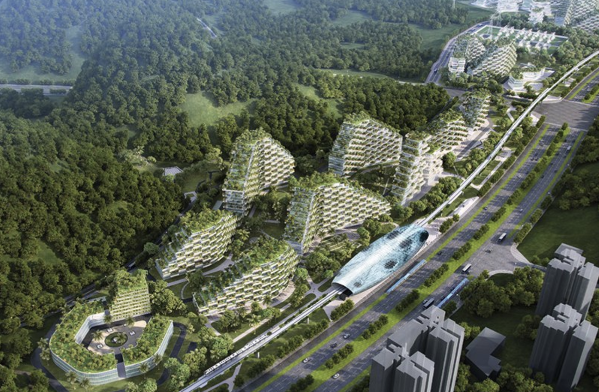 Дизайн города Forest Sity в Малайзии