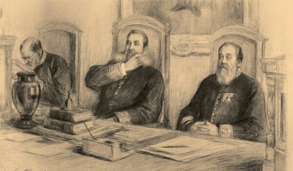 Иллюстрация Л. О. Пастернака к роману Л. Н. Толстого "ВОСКРЕСЕНИЕ"