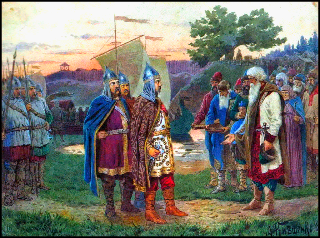 призвание варяжских князей васнецов. князь гостомысл. рюрик викинг. рюрик князь варяг. рюрик князь новгородский.