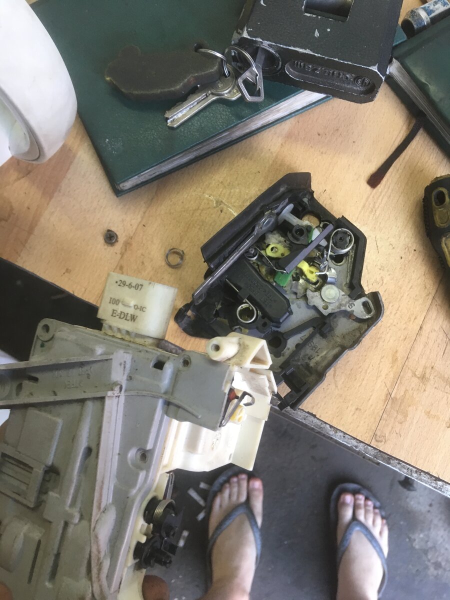 разобрал замок