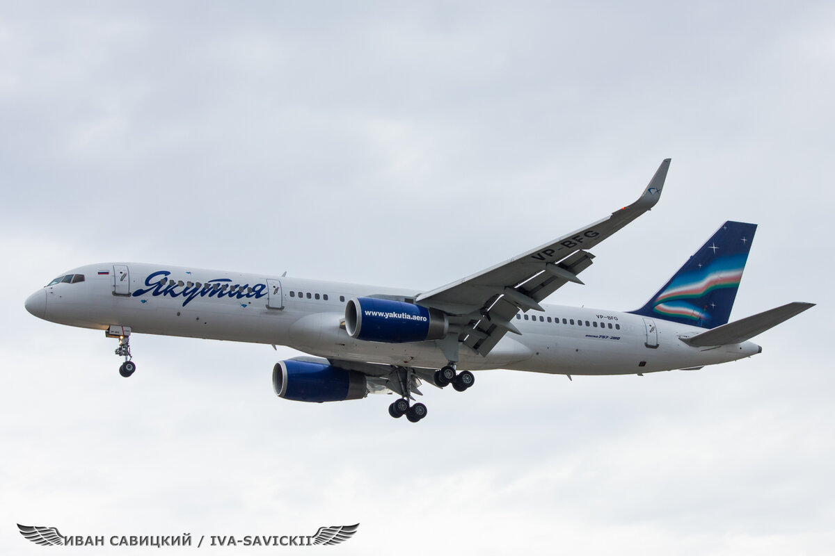 Boeing-757 а/к Якутия, август 2012 г.
