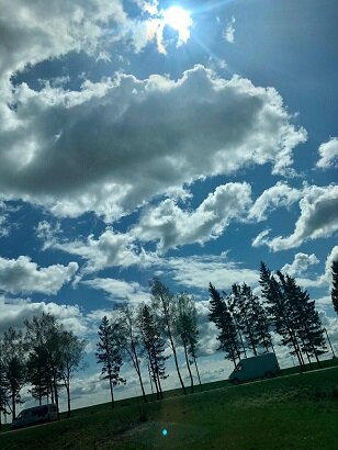 По дороге на объект - красоты Беларуси (моё фото). 