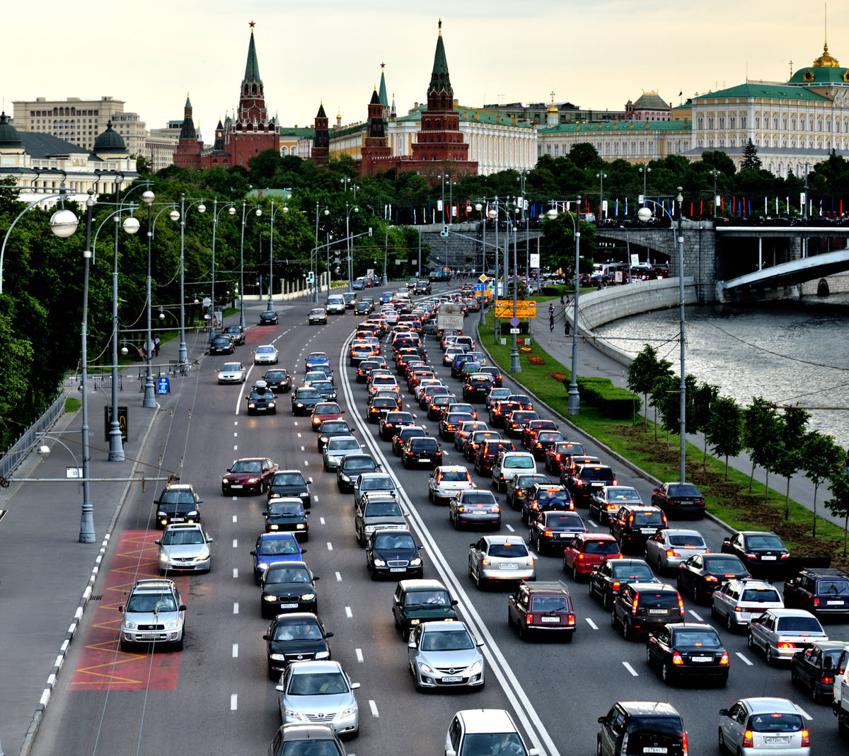 пробки в москве