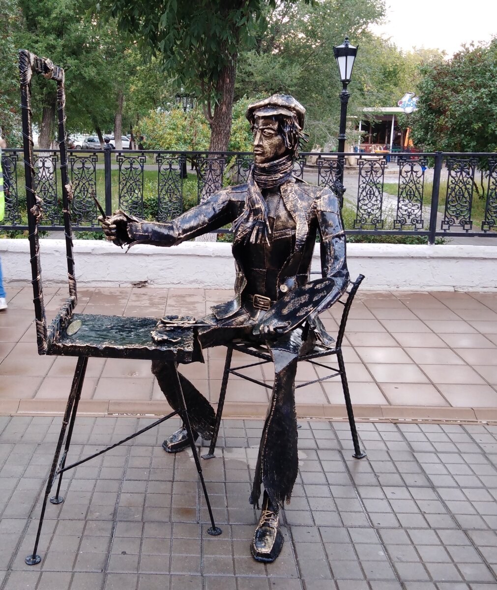 Скульптура художника из металла. Фото из архива автора