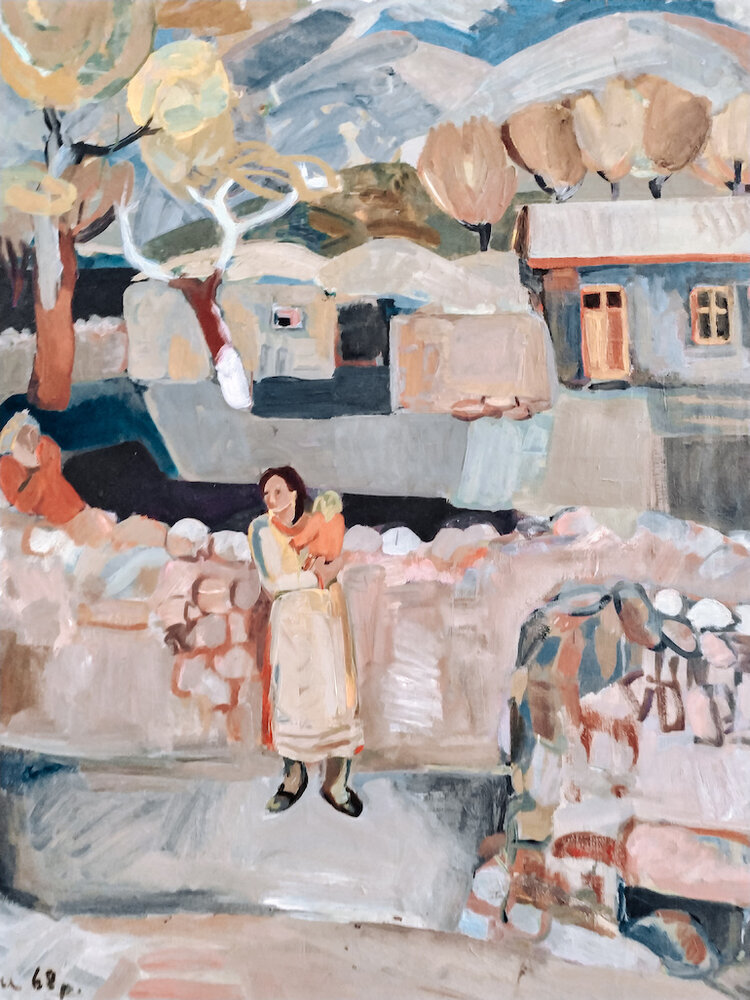 «Вид на Джаджур», 1968. Дом-музей Минаса Аветисяна в Джаджуре. Фото: Ася Ерицян 