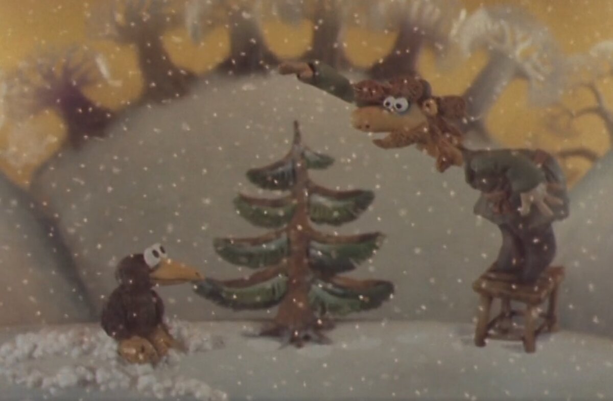 Кадр из мультфильма Падал прошлогодний снег.