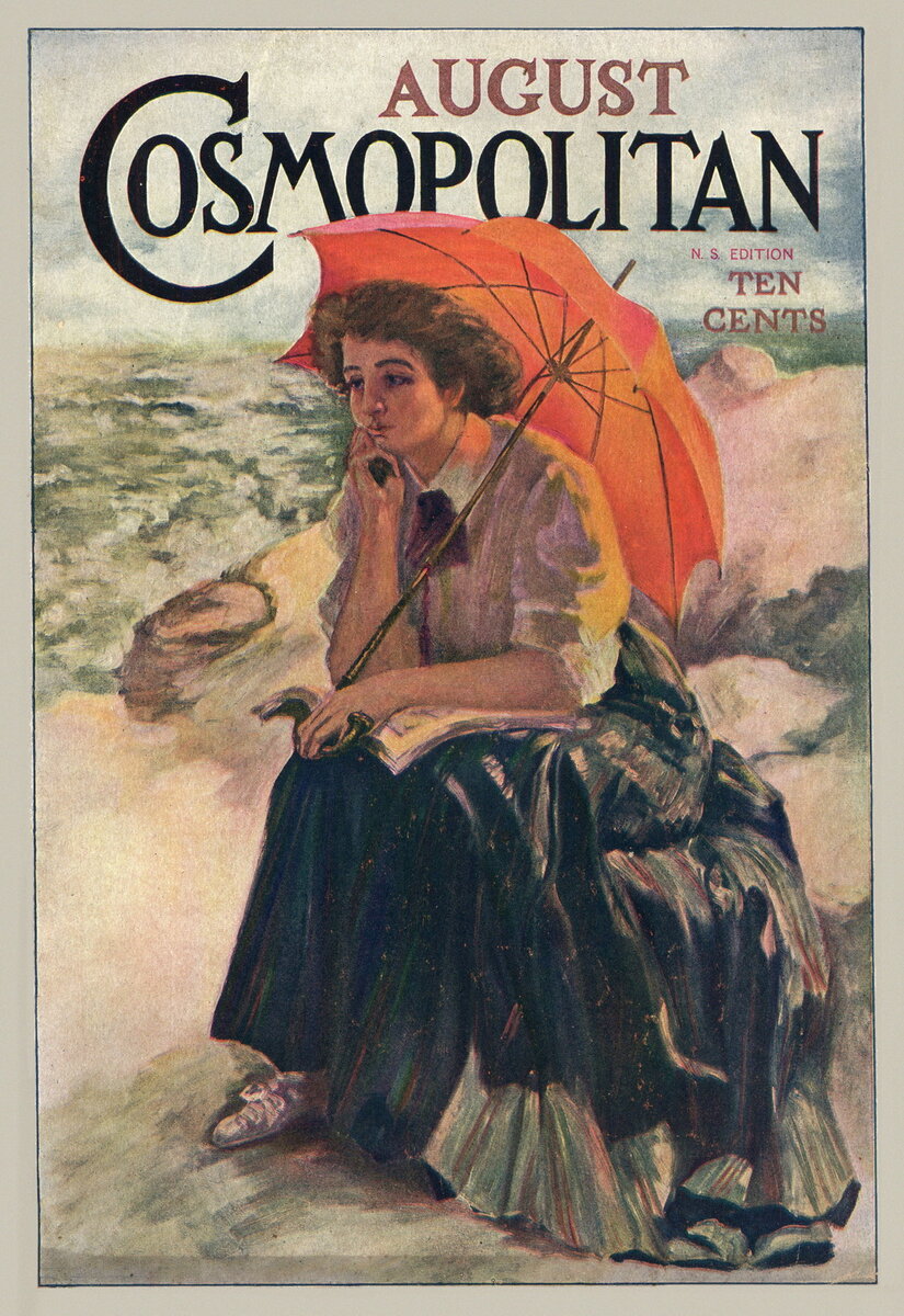 Харрисон Фишер. Обложка журнала Cosmopolitan, август 1907 