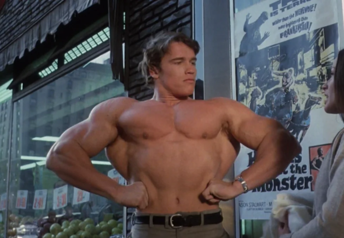 Кадр из дебютного фильма Арнольда Шварценеггера