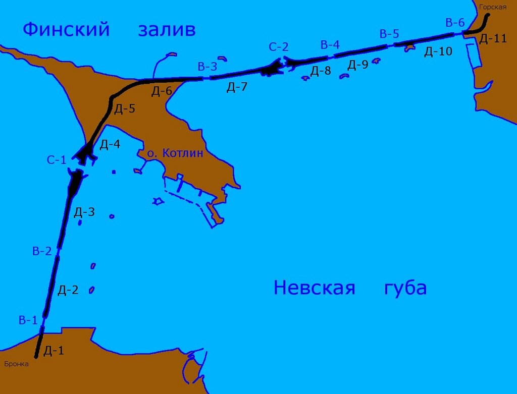 Карта дамба кронштадт