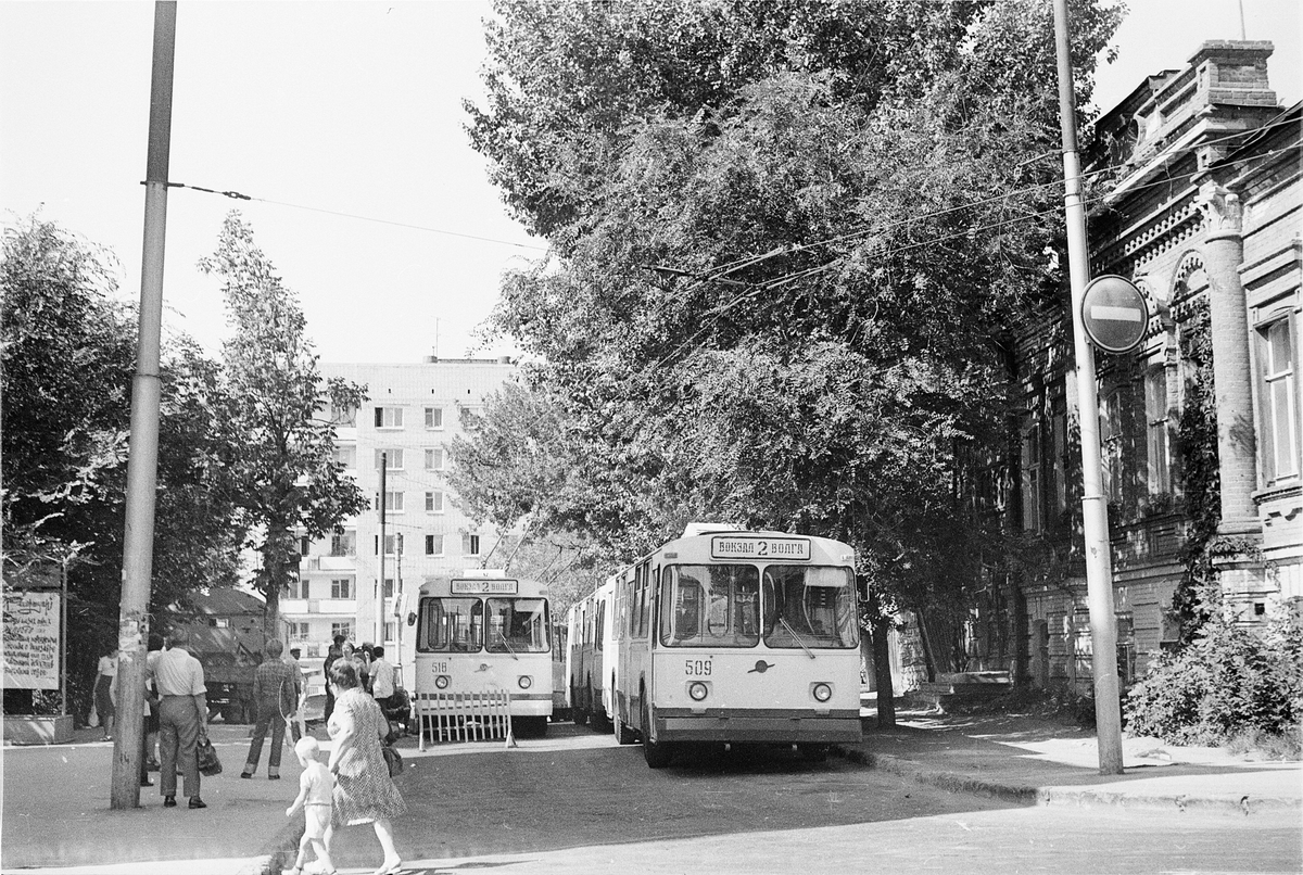 1979. Отстой троллейбусов на конечной (Лермонтова)