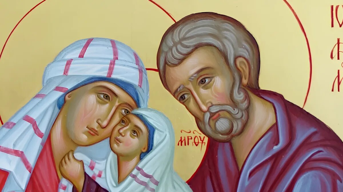 Дева Мария с родителями — Анной и Иоакимом. Фото: monastyr-kid.ru