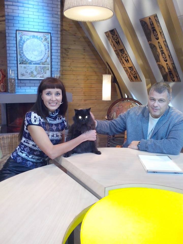 Мы с Фастиком в программе "Диалог о животных" с Иваном Затевахиным