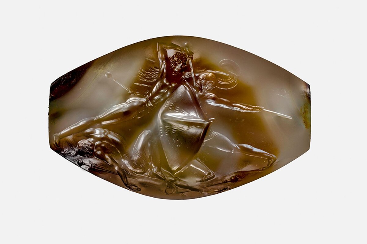 Печать из гробницы "воина-грифона"