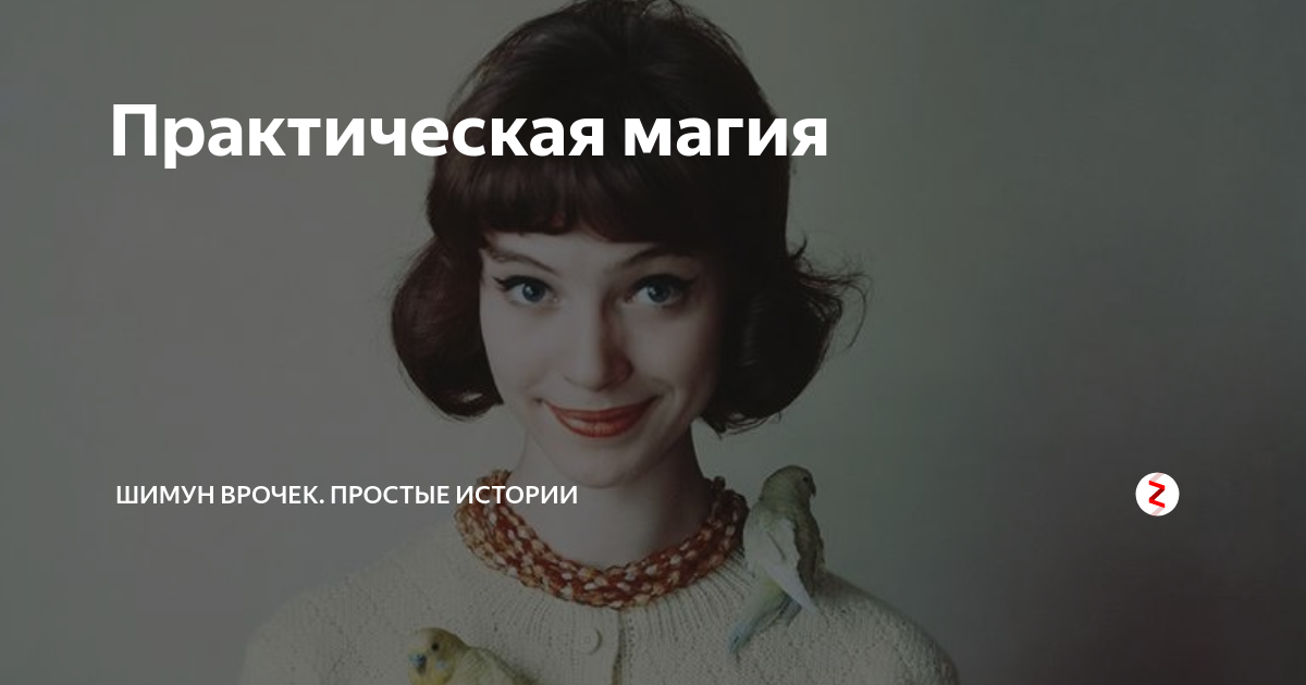 Практическая магия | Шимун Врочек. Простые истории | Дзен