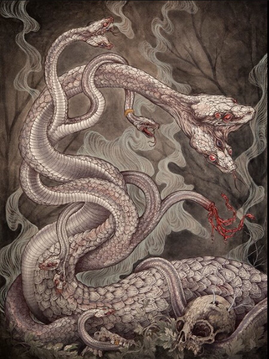 Лернейская гидра — Caitlin Hackett: caitlinhackett.carbonmade.com