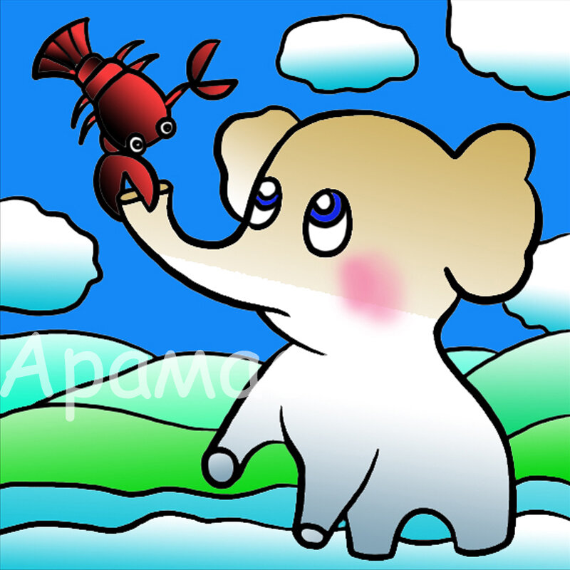 Ну да, я рисую не только котиков, но и слонов) Покупайте, как говорится, наших слонов)