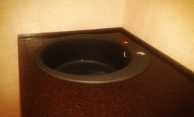  Круглая накладная мойка TEKA из тегранита

