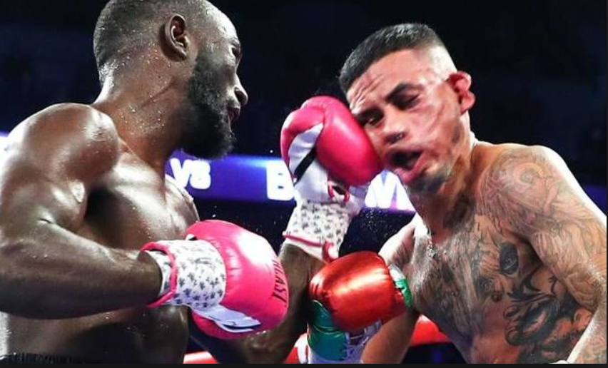 Кроуфорд владел практически неоспоримым преимуществом на протяжении всего боя, а в заключительной трехминутке отправил соперника в нокдаун, после которого прижал его к канатам и продолжал наносить точные удары, вынудив рефери остановить поединок за 20 секунд до финального гонга, когда Бенавидес снова оказался на грани нокдауна.