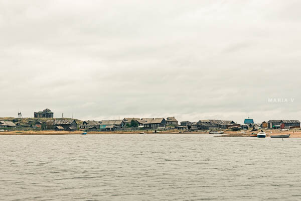 Деревня Сюзьма. Вид через реку. Сентябрь, 2013