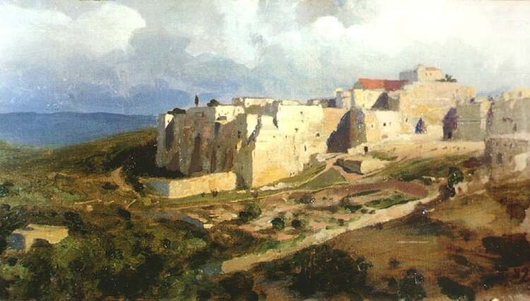 В.Д. Поленов. Вифлеем. Вид на базилику Рождества. 1882 г.