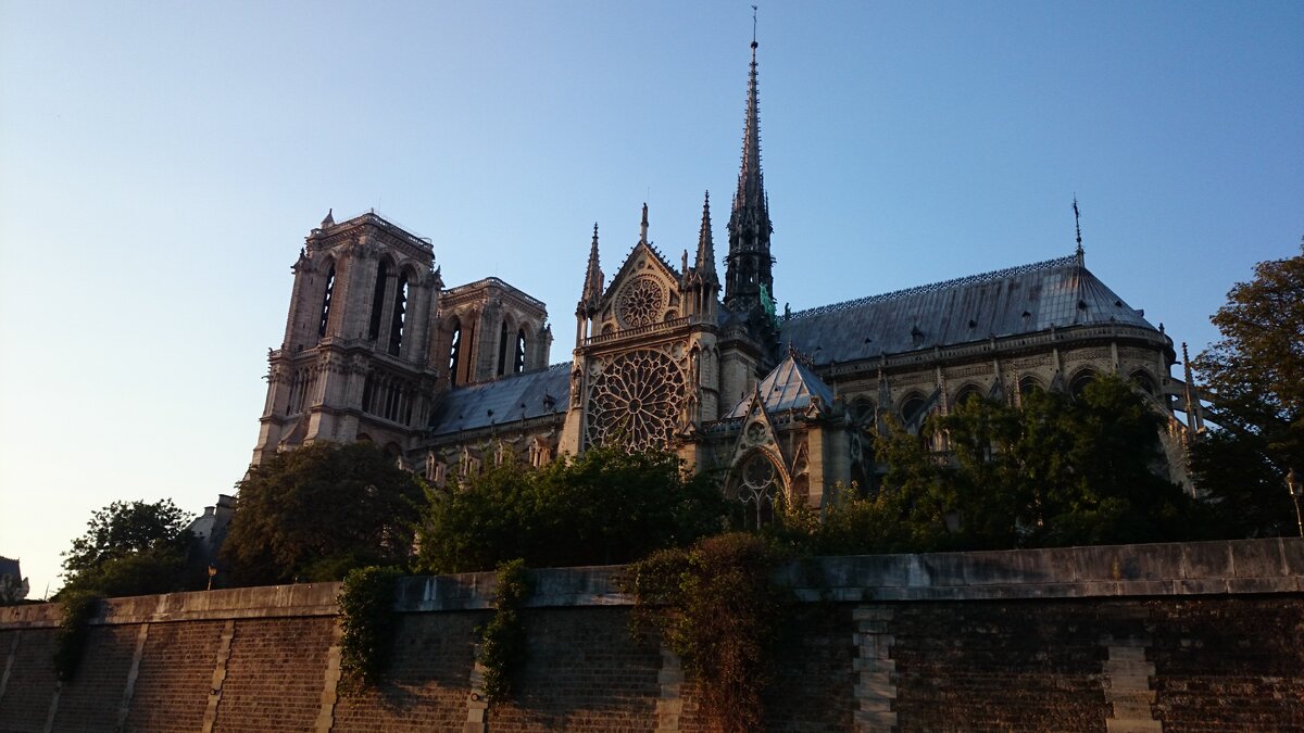 Нотр-Дам де Пари-вид с Сены. Фото автора