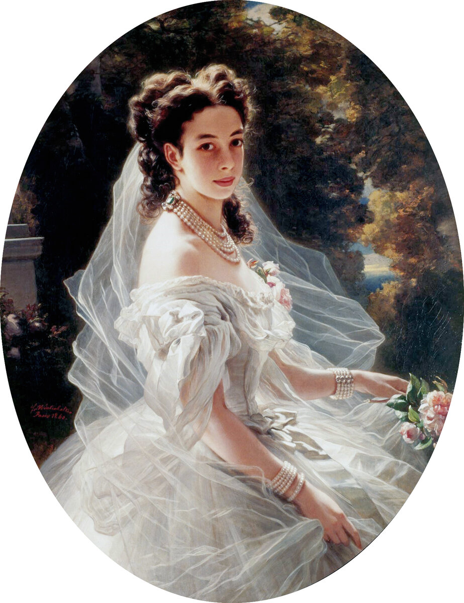 Княгиня Паулина Меттерних, Франц Ксавье Винтерхальтер, 1860 г., из частной коллекции