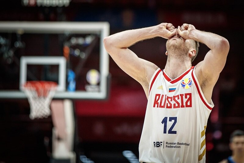 Андрей Зубков в проигранном матче с Аргентиной, фото: fiba.basketball 