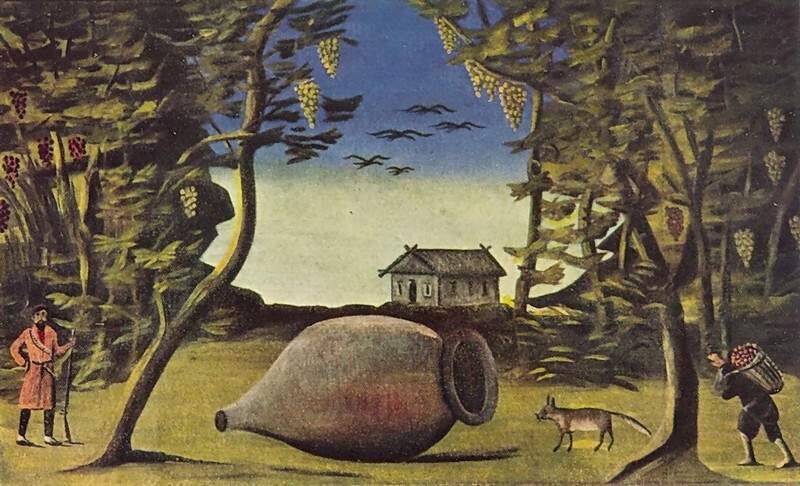 Нико Пиросмани. Большой марани в лесу.