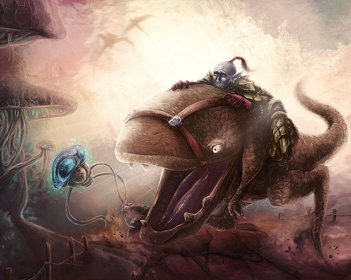 Чтобы понять одну из причин, по которой "старички" так активно ворчат, относительно более поздних творений Bethesda, или "Беседки", как её зовут у нас на родине, взгляните на приложенные к статье фанатские арты, и задайтесь вопросом... насколько это похоже на нашу с вами привычную реальность? Думаю, не очень. Но, если, всё-таки, похоже, то не забудьте ткнуть тентаклем в лайк за ностальджи по Омикрон Персею 9.