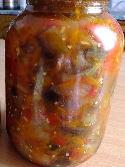 Заготовка с баклажаном.