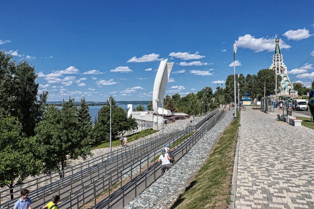 Самарская набережная самара улица максима горького фото Почему Самара - город-курорт Самарская Газета Дзен