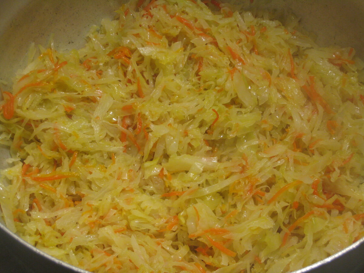 Ароматная тушёная капуста с рыбой и овощами. Новый для меня вкус. Простой пошаго