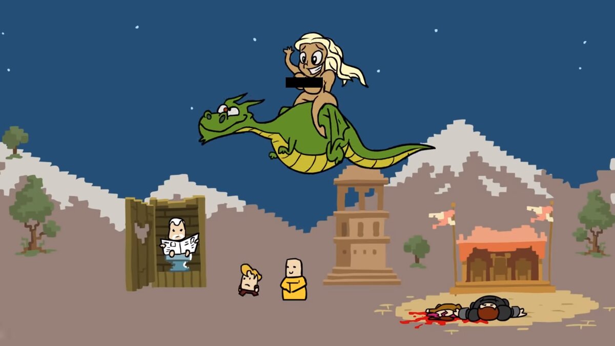 Серия роликов совмещающих различные игры с Играми Престолов. Можно ознакомиться на канале Red Medusa (квадратика там нет, да)