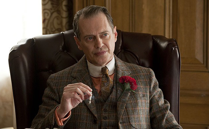 "У нас в Челябинске конкуренты?" - Наки Томпсон американский бутлегер. Скриншот из сериала "Подпольная империя".