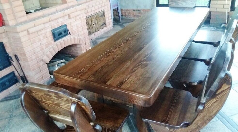 Table made of wood. Как сделать дубовый стол за 1500 рублей.